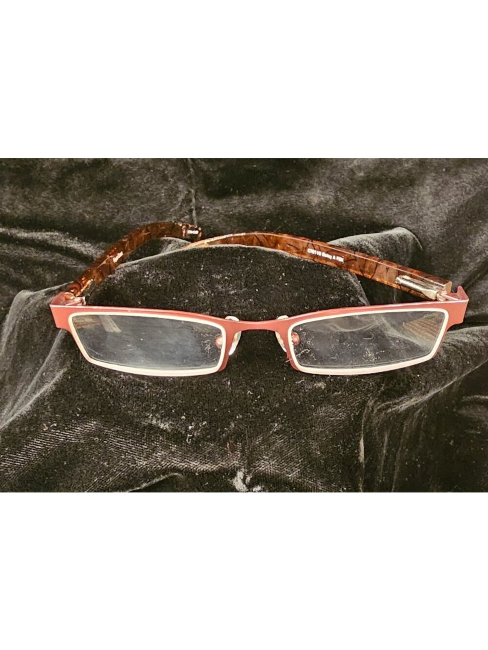 Foster Grant Bailey A Rectangular Eyeglasses CT0110 Red Frame Tortoise Temples 5